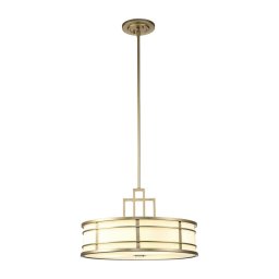 Feiss FE-FUSION-P-L-PNBR - Candelabru cu tijă FUSION, 3xE27/40W/230V, auriu