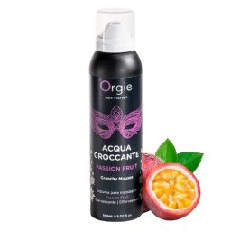 Orgie Acqua Croccante Spuma de Masaj Hidratanta cu Efect Efervescent Fructul Pasiunii 150 ml Preludiu Sexy si Distractiv