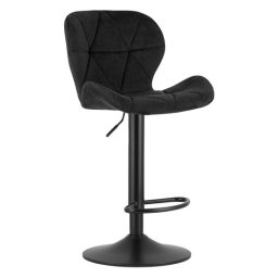 Scaun de bucatarie/bar, Artool, West, rotativ, catifea, negru, 46x48.5x90-111 cm GartenVIP DiyLine