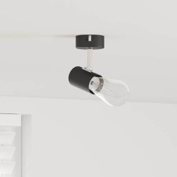 Spot de tavan Negru 6,5 x 6 x 11,5 cm Metal GartenMobel Dekor