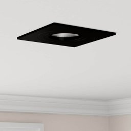 Spot 12 pcs Negru 9 x 9 x 2 cm Aluminiu GartenMobel Dekor