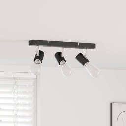 Spot de tavan Negru 38 x 6,5 x 11,5 cm Metal GartenMobel Dekor