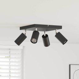 Spot de tavan Negru 26 x 26 x 16,5 cm Metal GartenMobel Dekor
