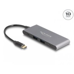 HUB USB 3.2 type C la 2 x USB type C + 2 x USB-A, Delock 64111
