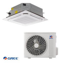Aparat de aer conditionat caseta Gree GUD71T1 + GUD71W1/NhA-S, 24000 BTU, 49 m², A++, R-32, Alb