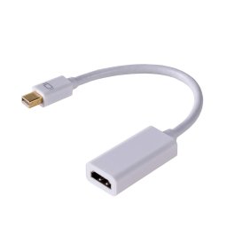 Akyga Cablu Video Adaptor HDMI la Mini DisplayPort, 0.15m, Alb - AK-AD-38