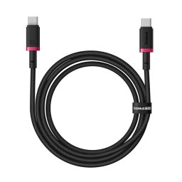 Dura Type C to Type C 100 W fast charging cable 1 m Black, Red