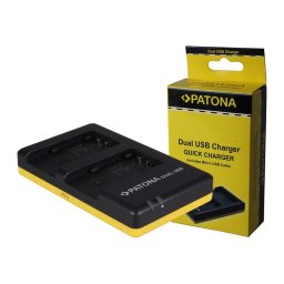 Patona Dual incarcator pentru Panasonic VW-VBT190 VBT-380 HC-V757 incl. Micro-USB cabel