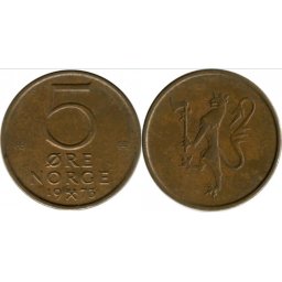 Norvegia 1973 - 5 ore, circulata