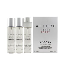 Chanel Allure Homme Sport EDT Refill 2 x 20 ml + EDT Refill with spray 20 ml (Barbati)