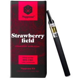 Vaporizator CBD 85% Happease Capsuni BubbleGum Field 0,6ml