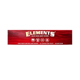 Foite Elements Red din canepa alba King Size 110mm x32