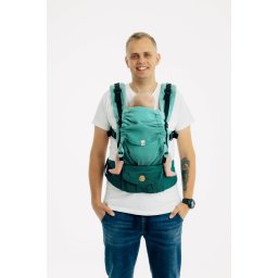 LennyUpgrade Pro - Herringbone Ombre Green, Marsupiu ergonomic