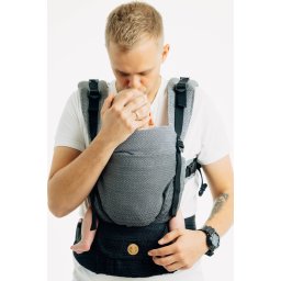 LennyUpgrade Pro - Herringbone Ombre Grey, Marsupiu ergonomic