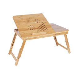 Masă reglabilă LAT pentru laptop/PC, pentru pat, maro