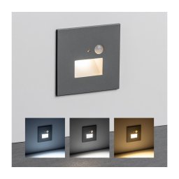Lampă LED pentru scară cu senzor de mișcare, 1,5W, 230V, 3000/4000/6000K, argintiu