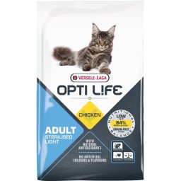 VERSELE-LAGA Opti Life Cat Sterlised/Light Chicken 7.5 kg hrana pisica sterilizata, cu pui