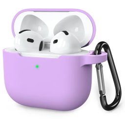 Husa AirPods Silicon pentru Airpods 4 Mov