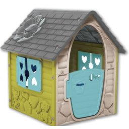 Casuta de joaca de exterior pentru copii bej dohany,106x98x90cm, 456bej