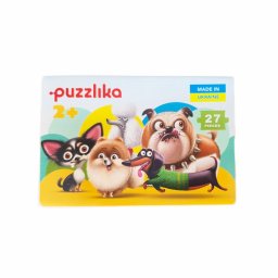 Puzzle pentru copii 5in1, 2 ani+, puzzlika - dogs