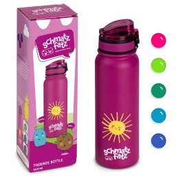 Klarstein Wakaba Thermos 550 ml din oțel inoxidabil Tritan fără BPA (ER-550-P-purplesun)