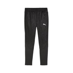 PUMA Pantaloni sport 'TeamFinal' gri metalic / negru / alb