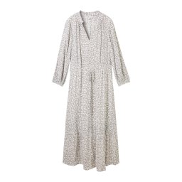 TOM TAILOR Rochie alb kitt / gri / alb