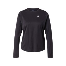 ASICS Tricou funcțional negru / alb