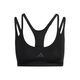 ADIDAS PERFORMANCE Sutien sport 'OPT STRP LS BRA' negru