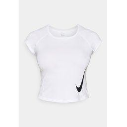NIKE Tricou funcțional 'TEMPO SWOOSH' negru / alb