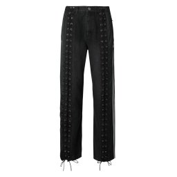 ADIDAS ORIGINALS Jeans 'FB' negru denim / alb