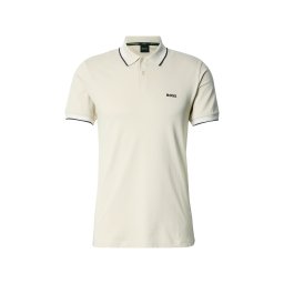 BOSS Tricou 'Paul' crem / negru / alb