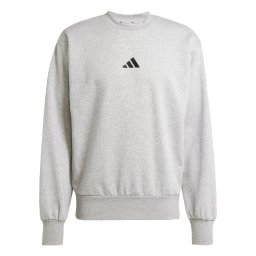 ADIDAS SPORTSWEAR Bluză de molton 'Essentials Feelcozy' grej / negru