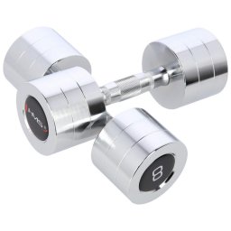 Haltere si gantere cromate Argint, 2 x 8Kg