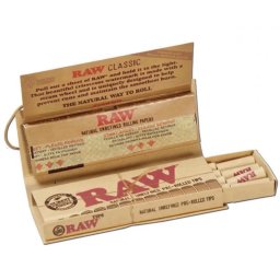 Raw Foite Classic+16 Filtre pre-rulate Connoisseur Slim 1/4 78mm x50