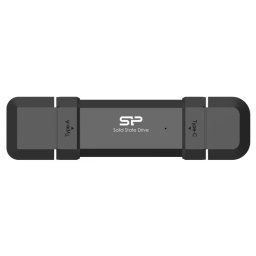SILICON POWER 1TB DS72 USB 3.1 + USB 3.1 Type C Negru SP001TBUC3S72VPK