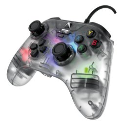 SNAKEBYTE GamePad RGB X cu cablu controler transparent Xbox Series X