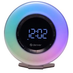 DENVER CRL-342 FM cu radio ceas cu alarmă ébresztőfénnyel alb