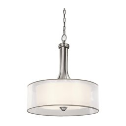 Kichler KL-LACEY-P-L-AP - Candelabru cu lanț LACEY 4xE27/60W/230V crom mat