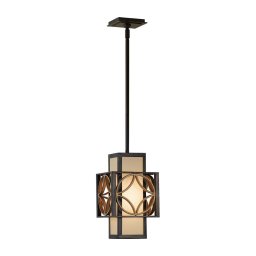Feiss FE-REMY-P-C - Pendul pe tijă REMY 1xE27/60W/230V negru/auriu