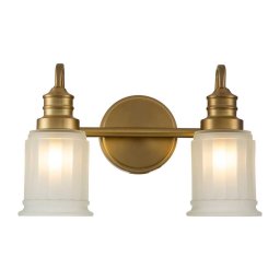 Quoizel QZ-SWELL2-BB-BATH-LED Aplică de baie SWELL 2xG9/3W/230V IP44, auriu