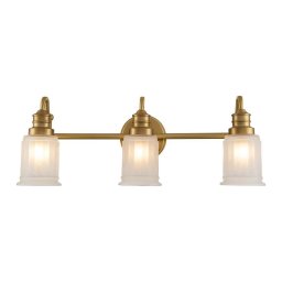 Quoizel QZ-SWELL3-BB-BATH-LED Aplica de perete pentru baie SWELL 3xG9/3W/230V IP44 auriu
