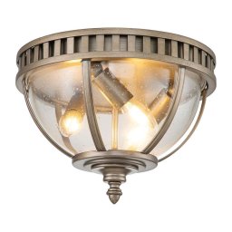 Kichler KL-HALLERON-F-BU - Plafonieră de exterior HALLERON 3xE14/40W/230V IP44