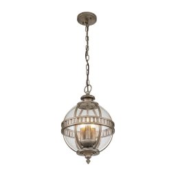 Kichler KL-HALLERON-8M-BU - Lustră de exterior suspendată pe lanț HALLERON, 3xE14/40W/230V IP44
