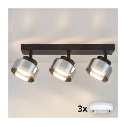 Brilagi - LED Spot AURA LUX 3xGX53/30W/230V negru/fumuriu