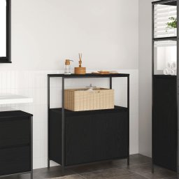 Dulap de baie cu rafturi Stejar negru 76,5x35x95 cm GartenMobel Dekor