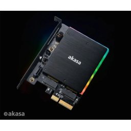 Placă adaptor M.2 PCI-E SATA RGB LED