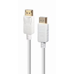 CABLU video GEMBIRD, DisplayPort (T) la DisplayPort (T), 1.8m, rezolutie maxima 4K (3840 x 2160) la 60 Hz, alb, "CC-DP2-6-W" (timbru verde 0.18 lei)