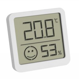 Termohigrometru digital cu indicator confort, Alb