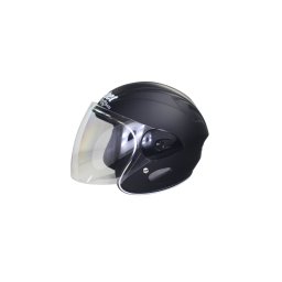 Casca moto semi-integrala pentru copii, Safebet HF-226, culoare negru, marime YS